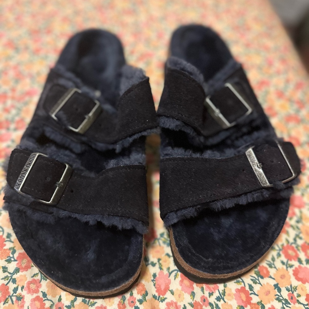 Birkenstock Blue Sandals Plush Comfort Design